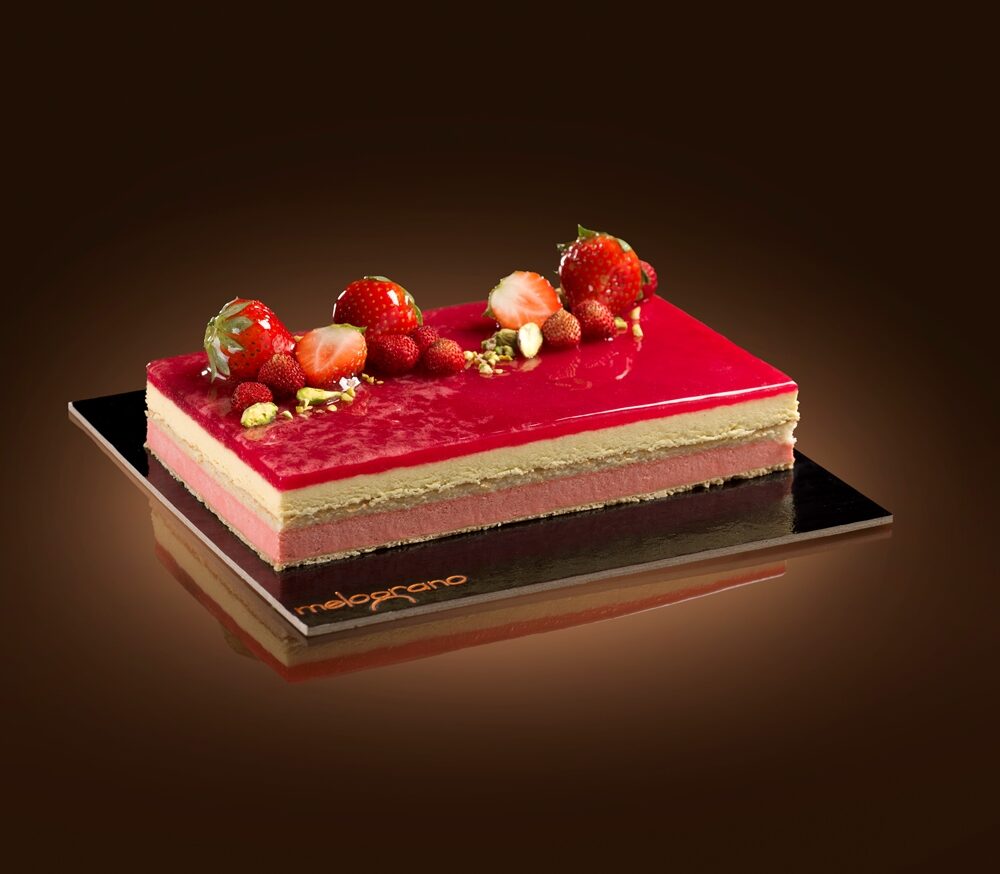 MONOPORZIONE TRANCIO<br>FRAGOLA E VANIGLIA