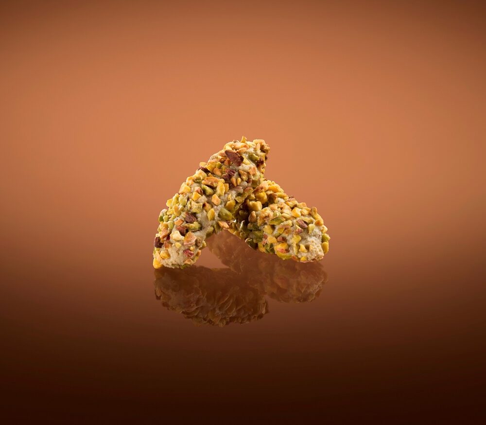 PASTA DI MANDORLA  <br>AL PISTACCHIO