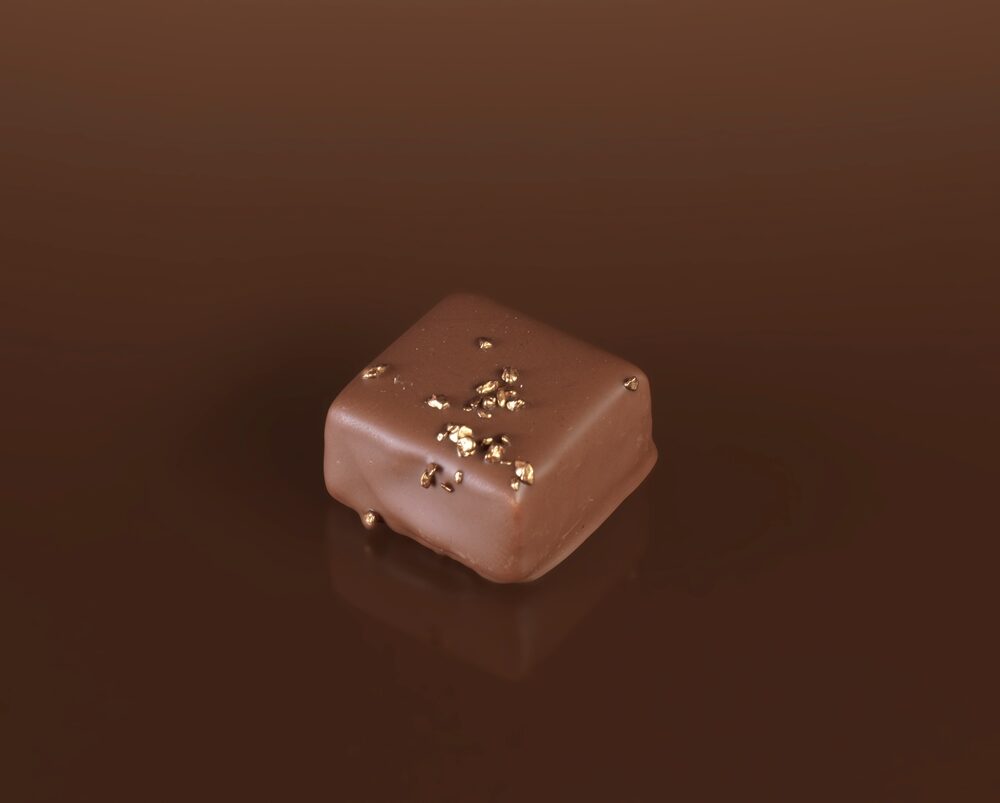 Cremino al frutto della passione ricoperto con cioccolato al latte