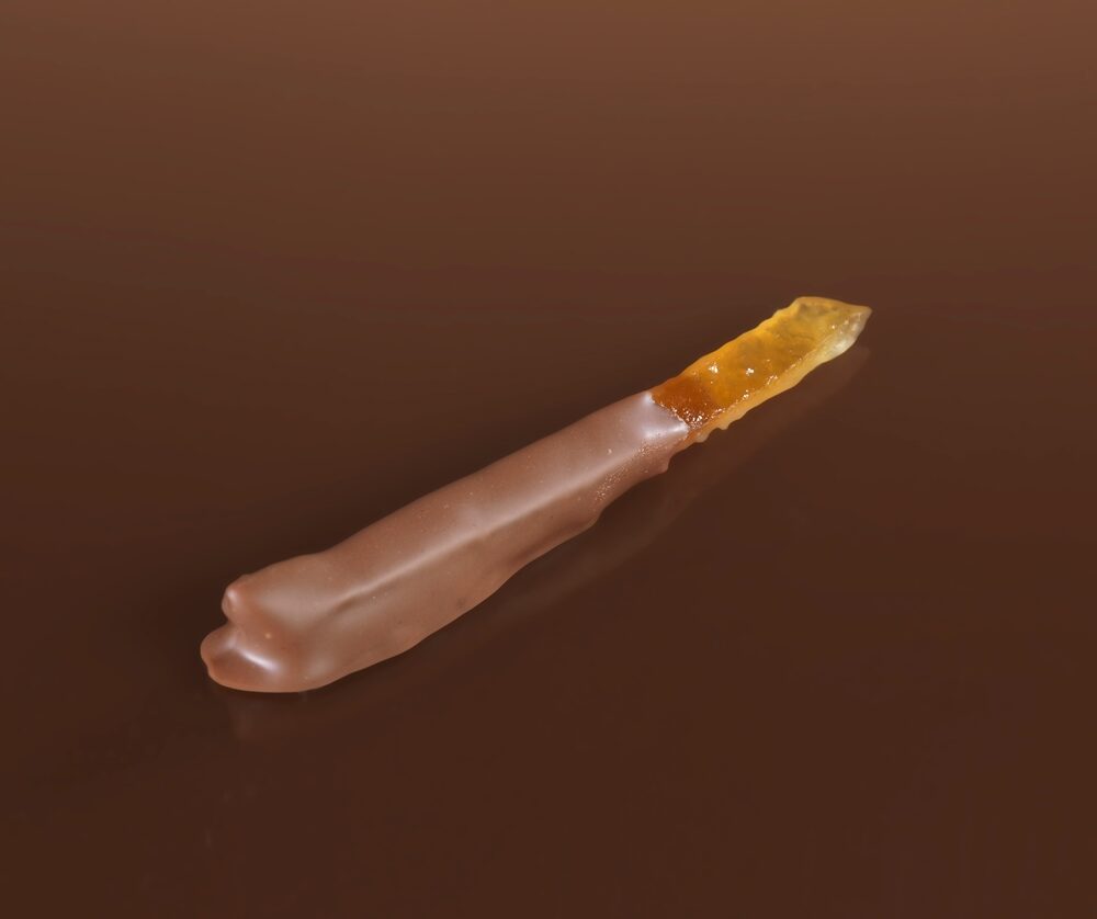 Limone di Sorrento candito ricoperto con cioccolato al latte